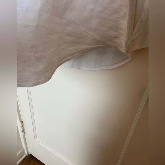 Soft Surroundings Oversized White Linen Button Down Shirt NWOT - Picture 8 of 10